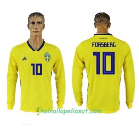 Jalkapallo Pelipaidat Ruotsi Forsberg 10 World Cup 2018 Kotipaita Pitkähihainen